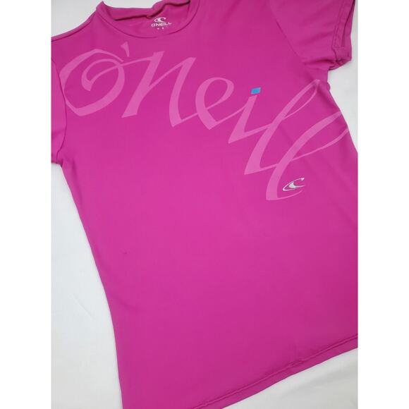 O'Neill Swimwear Size S Small Skins UPF 50+ Rash Guard Pink Beach Shirt Top - Picture 2 of 8